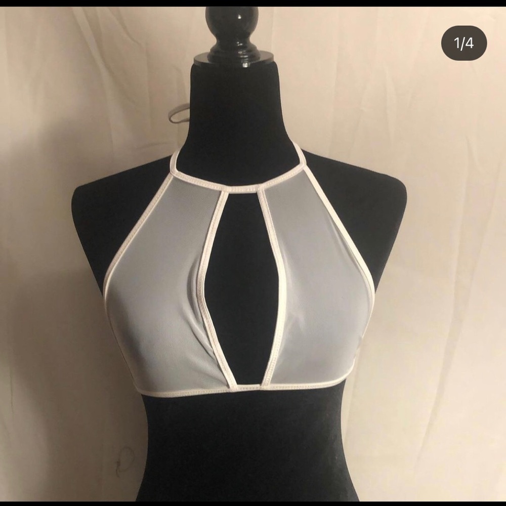 iHeartRaves mesh see thru keyhole top